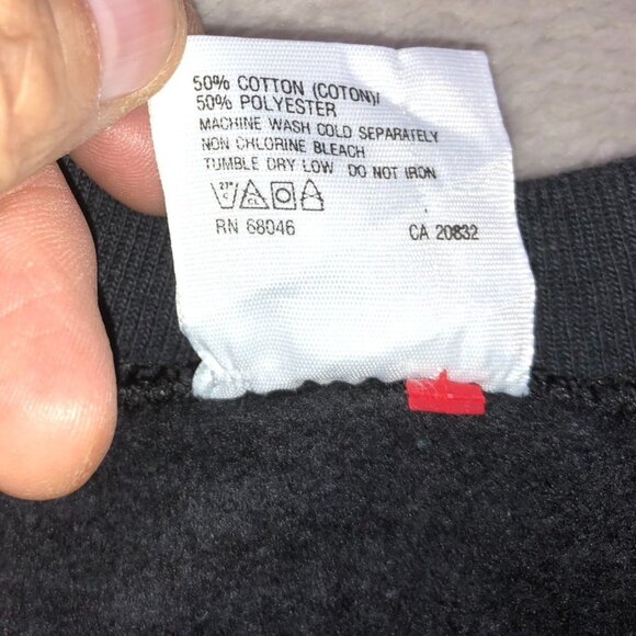 Tultex Womens Sweatshirt Size 2XL Halloween "Boo!" Black Top Crew Neck Casual - Picture 6 of 15